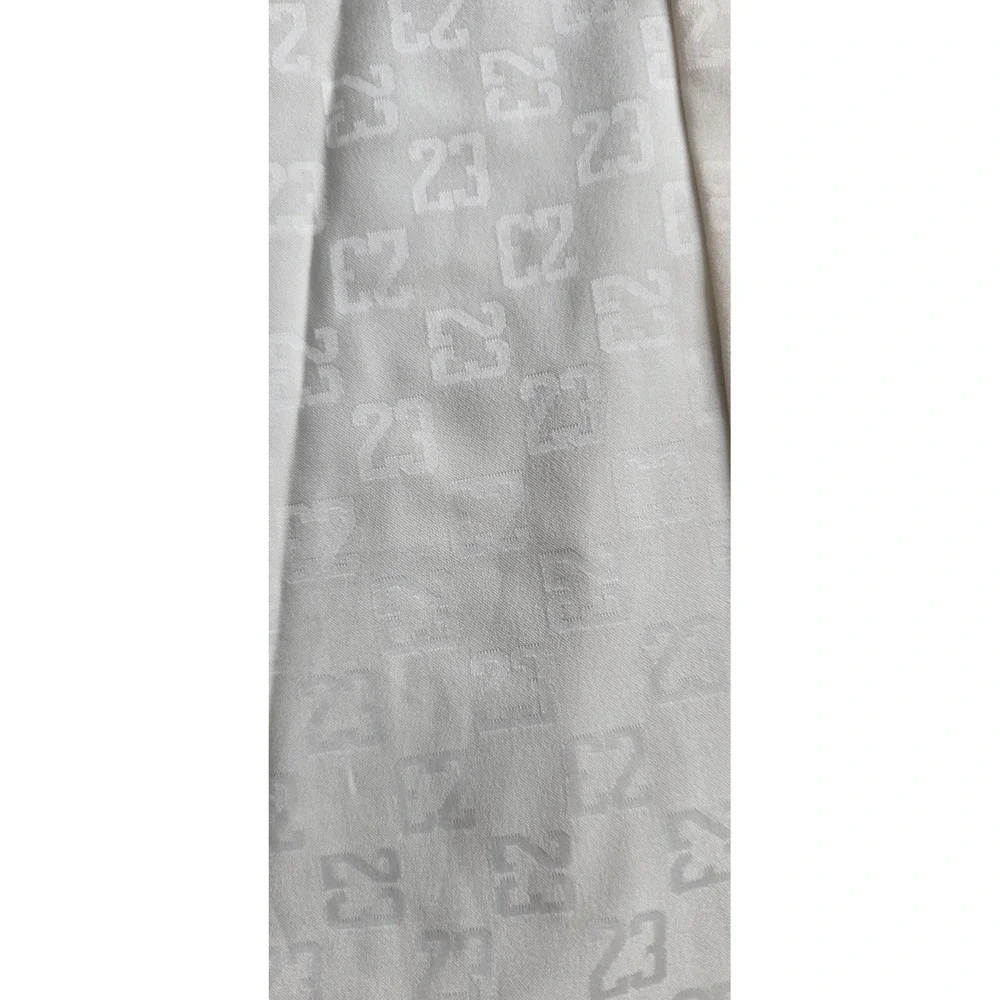 Nike Jordan 23 Monogram Shirt Mens 3XL Cream Button-Up DX9681-110